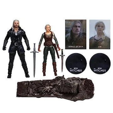 McFarlane Toys Witcher Ciri and Geralt Action Figures