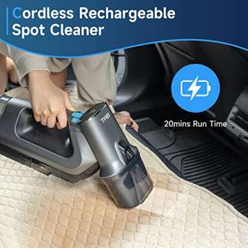 TAB Cordless Carpet Cleaner - Portable Upholstery Spot Remover