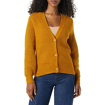 Amazon Essentials Women's Cozy Ribbed Blouson Cardigan