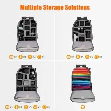 CADeN Waterproof Camera Backpack for DSLR and Laptop