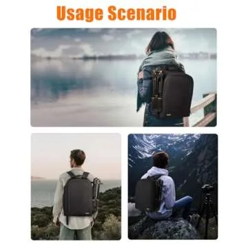 CADeN Waterproof Camera Backpack for DSLR and Laptop