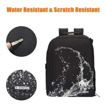 CADeN Waterproof Camera Backpack for DSLR and Laptop