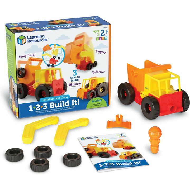 Construction Crew Toy Set for Kids Ages 2+