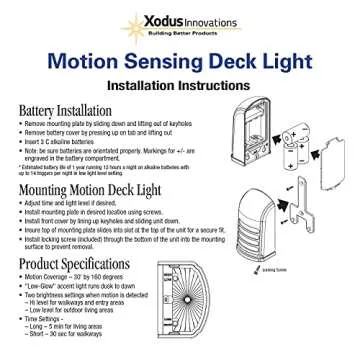 Xodus Innovations Motion Activated LED Deck & Stair Light Pack