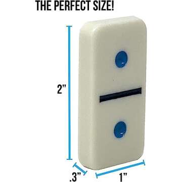 Regal Games - Mexican Train Dominoes Game Set - Double 15 Colored Dot Dominoes - 8 Metal Trains, 136 Tiles, Wooden Hub, Collector’s Tin - Fun Family-Friendly Game - for 2-8 Players