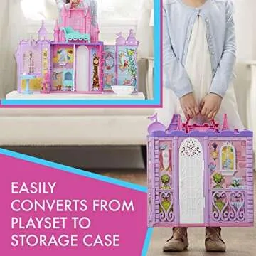 Disney Princess Pop-Up Palace with Handle - 5 Rooms & Accessories