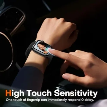 LϟK 8 Pack for Apple Watch Series 10 Screen Protector 46mm- Self-Healing TPU Screen Protector, Anti Scratch 0 Bubble, HD Touch Sensitive, Upgrade Flexible Film for iWatch S10 46mm