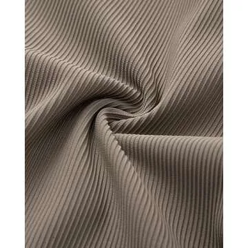 OMKAGI V Waist Flare Leggings for Women Tummy Control Wide Leg Yoga Pants with Pockets(S,17-Milky Brown)