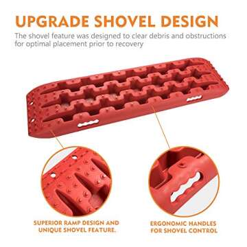 LITEWAY Traction Tracks - Durable Recovery Mats for Off-Roading