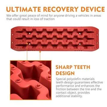 LITEWAY Traction Tracks - Durable Recovery Mats for Off-Roading