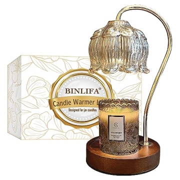 BINLIFA Candle Warmer Lamp with Dimmable Timer