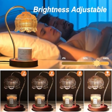 BINLIFA Candle Warmer Lamp with Dimmable Timer