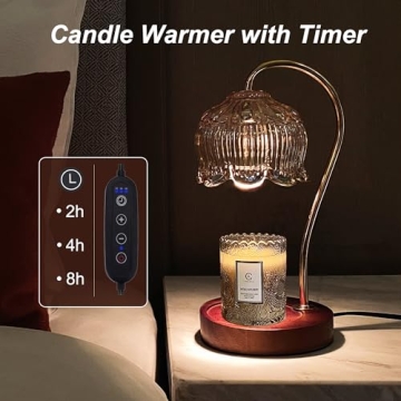 BINLIFA Candle Warmer Lamp with Dimmable Timer
