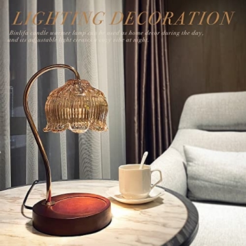 BINLIFA Candle Warmer Lamp with Dimmable Timer