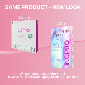 InoPro Teeth Whitening Strips Enamel Safe 14 Treatments Kit