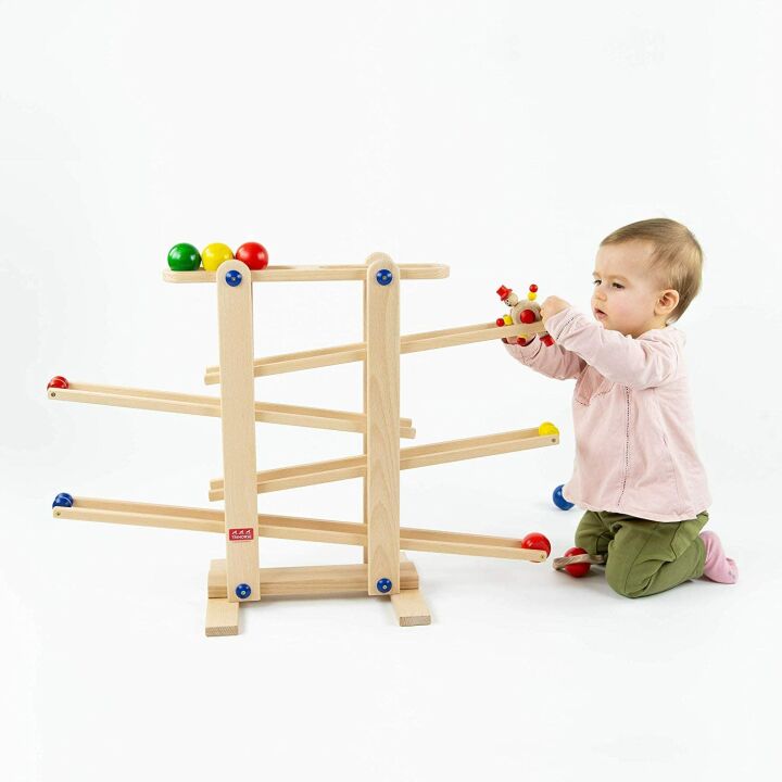 Wooden Marble Run for Toddlers - Sustainable Beech Toy
