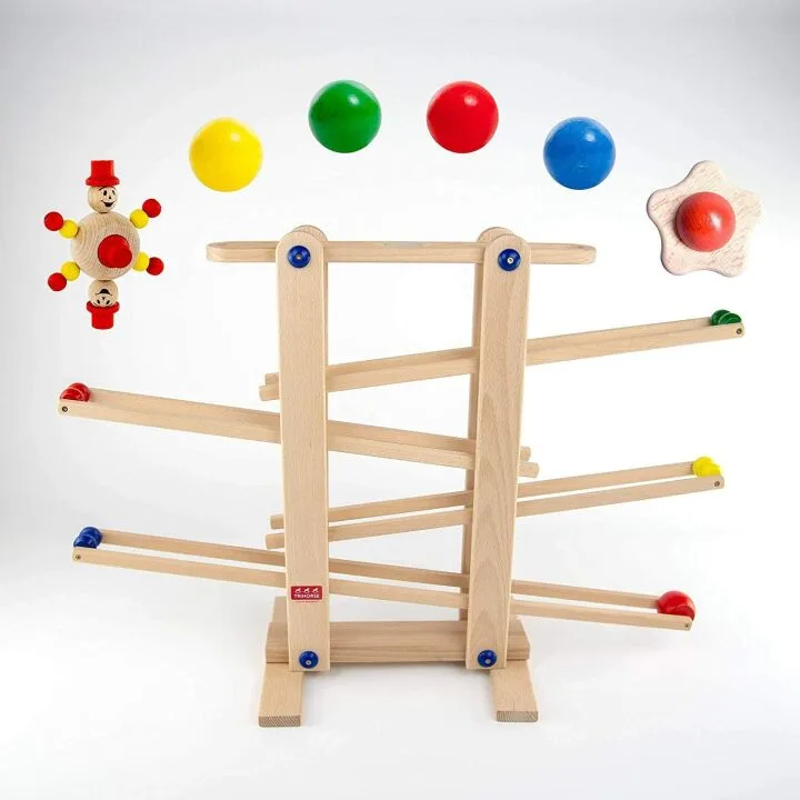 Wooden Marble Run for Toddlers - Sustainable Beech Toy