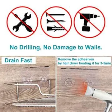 Soft Digits Corner Shower Caddy Space Organizer for Kitchen