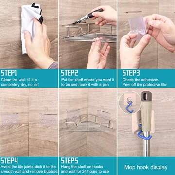 Soft Digits Corner Shower Caddy Space Organizer for Kitchen