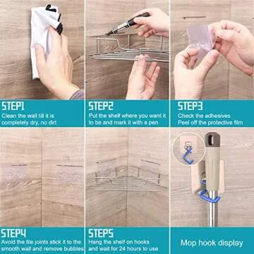 Soft Digits Corner Shower Caddy Space Organizer for Kitchen