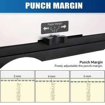 ATPEAM Comb Binding Machine 21-Holes 450 Sheets Capacity with 100 PCS 3/8'' Spines Comb Binding Machine for Letter Size, A4, A5