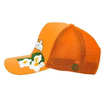 Odd Sox, Orange Crush Soda Logo, Orange Adjustable Snap Back Trucker Hat, Cap, One Size