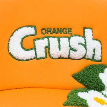 Odd Sox, Orange Crush Soda Logo, Orange Adjustable Snap Back Trucker Hat, Cap, One Size