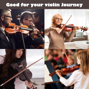 ZEFF Violin for Kids,Beginners & Adults, Size 4/4 Full Acoustic Violin with Bow, Case,Tuner, Bridge, Violin Strings, Starter Violin with Accessory Kit, Flame Maple Wooden Stringed Musical Instruments