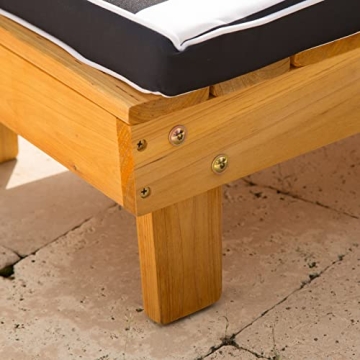 KidKraft Stylish Outdoor Wooden Chaise Lounge For Pets