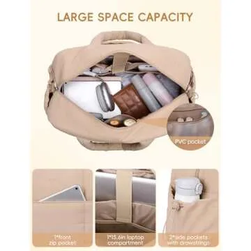 CLUCI Duffle Bag with Shoe Compartment for Travel