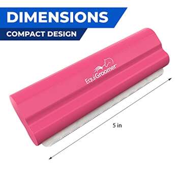 EasyGroomer Deshedding Brush for Dogs Cats | Pink | Undercoat Tool for Large and Small Pets | Comb Removes Loose Dirt, Hair and Fur | Perfect Clean for Short and Long Hair Grooming Shedding