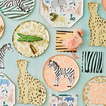 Meri Meri Safari Animal Print Side Plates for Parties