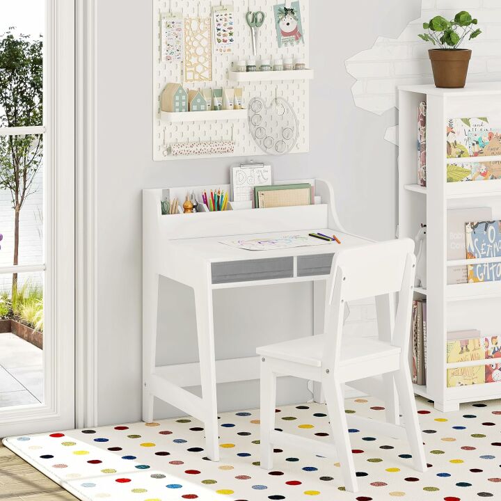 UTEX Kids Desk and Chair Set with Storage
