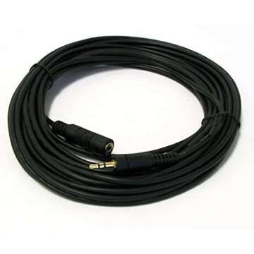 NSI 25' Remote Extension Cable for LANC, DVX and Control-L Cameras from Canon, Sony, JVC, Panasonic
