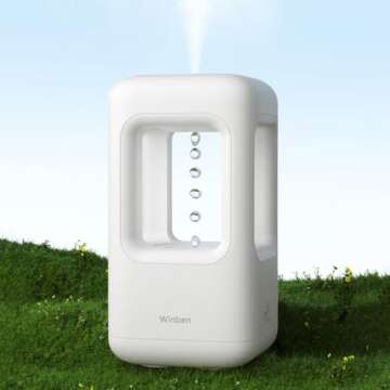 Humidifiers for Bedroom, Small Cool Mist Ultrasonic Air Humidifier Quiet for Indoor Plant Baby Nurse...