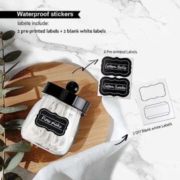 Farmhouse Apothecary Jars - Elegant Bathroom Storage