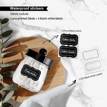 Farmhouse Apothecary Jars - Elegant Bathroom Storage