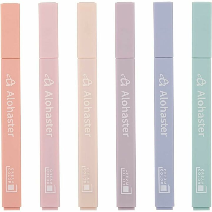Cute Highlighters - Alohaster Aesthetic 6 Pack