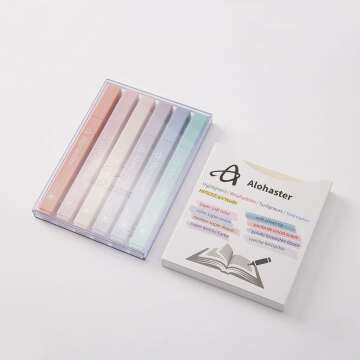 Cute Highlighters - Alohaster Aesthetic 6 Pack