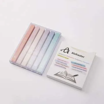 Cute Highlighters - Alohaster Aesthetic 6 Pack