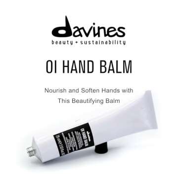 Davines OI Hand Balm, Antioxidant-Rich Nourishment, For All Skin Types, Long-Lasting Hydration, 2.53 Fl. Oz.