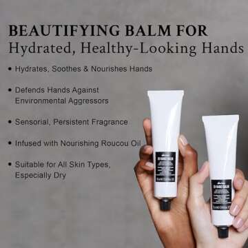 Davines OI Hand Balm, Antioxidant-Rich Nourishment, For All Skin Types, Long-Lasting Hydration, 2.53 Fl. Oz.