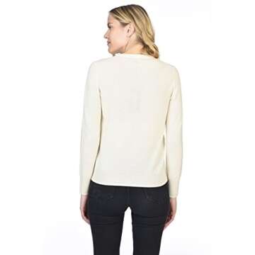 State Cashmere Women's Essential Crewneck Sweater Pure Cashmere