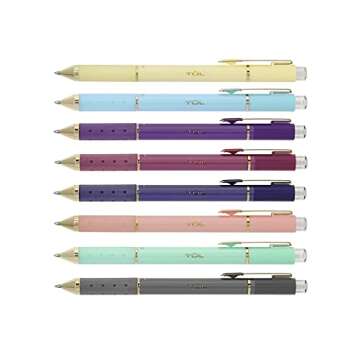 TUL Limited Edition Metallic Brights Retractable Gel Pens Medium Point 0.8 mm Assorted Barrel Colors