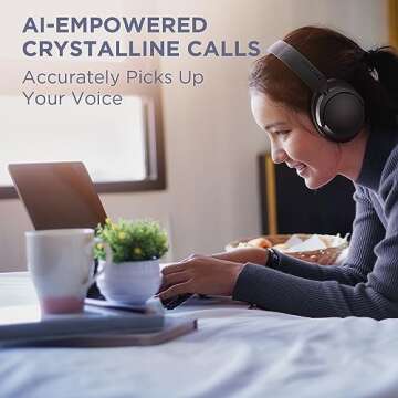 1MORE SonoFlow SE Active Noise Cancelling Wireless Headphones, Over Ear Bluetooth Headphones with DL...