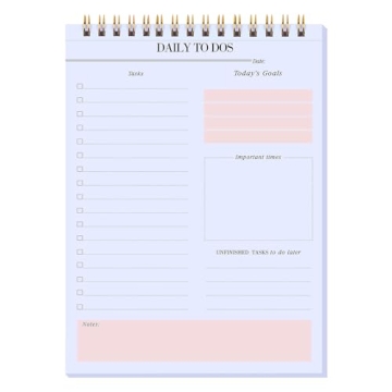 KAICN Daily to Do Notepads - Task Checklist planner, Time Management planner, To Do lists, Organizer...