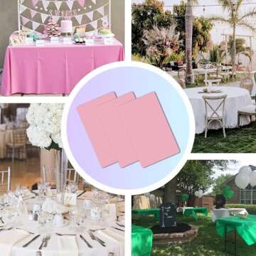 Plastic Tablecloths - Disposable Rectangle Designs for Parties