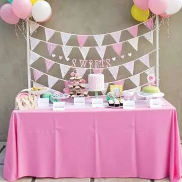 Plastic Tablecloths - Disposable Rectangle Designs for Parties