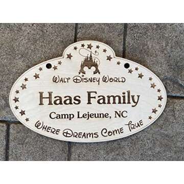 Customizable Theme Park Stroller ID Tags - Name Plates for Easy Identification