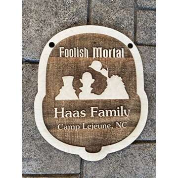 Custom Theme Park Stroller ID Tags - Personalized Name Plates